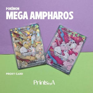 Mega Ampharos Proxy Card, Pokémon Proxy Card