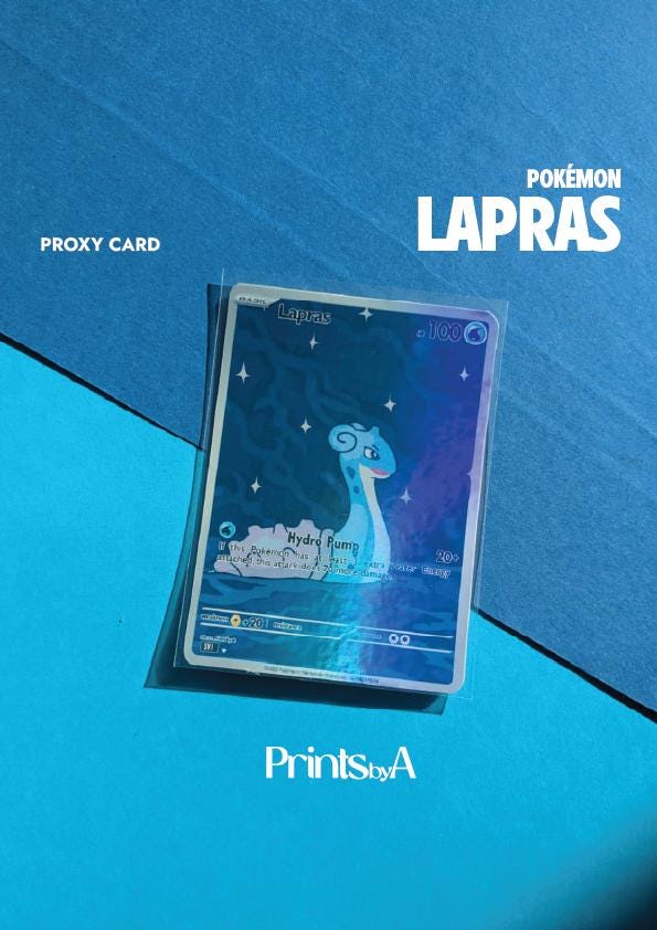 Lapras Card Binder - Etsy Lapras Card Binder - Etsy