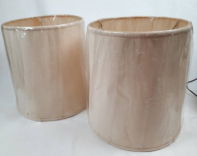 Vintage Midcentury Woolworth Drum Lamp Shades Etsy