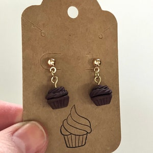 Chocolate Cupcake Earrings