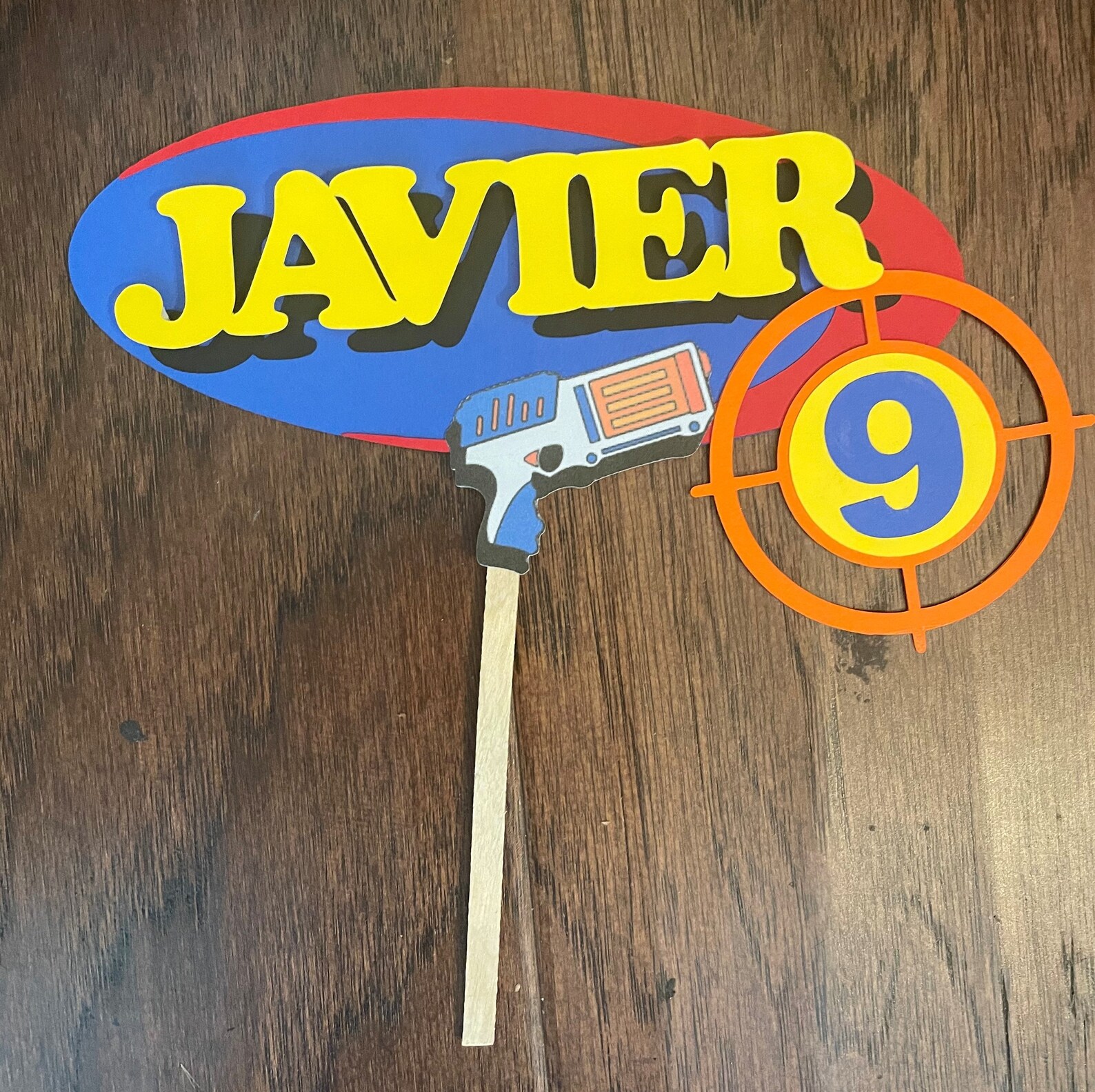 Nerf Custom Cake Topper Etsy