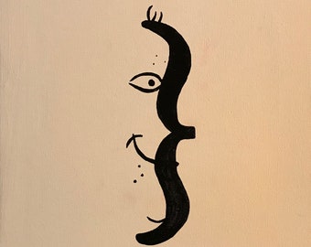 Die Cypher Serie, Edition 56 by The Ox – Öl & Tinte Illustration auf Leinwand
