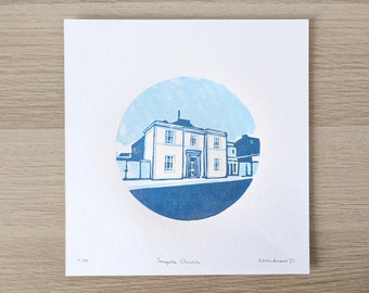 Seagate Church Troon Charity Fundraising Linoprint