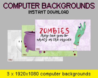 Halloween Computer Hintergründe, Drei pack Hintergründe, Zombie Hintergrund, Geister Wallpaper, Cauldron PC Wallpaper, Gruseliger Hintergrund