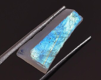 Amazing Natural Blue Flashy Raw Rainbow Moonstone Rough - Raw Crystals and Stones