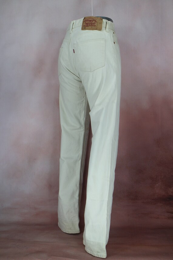 Vintage White Levis Denim Jeans Medium 