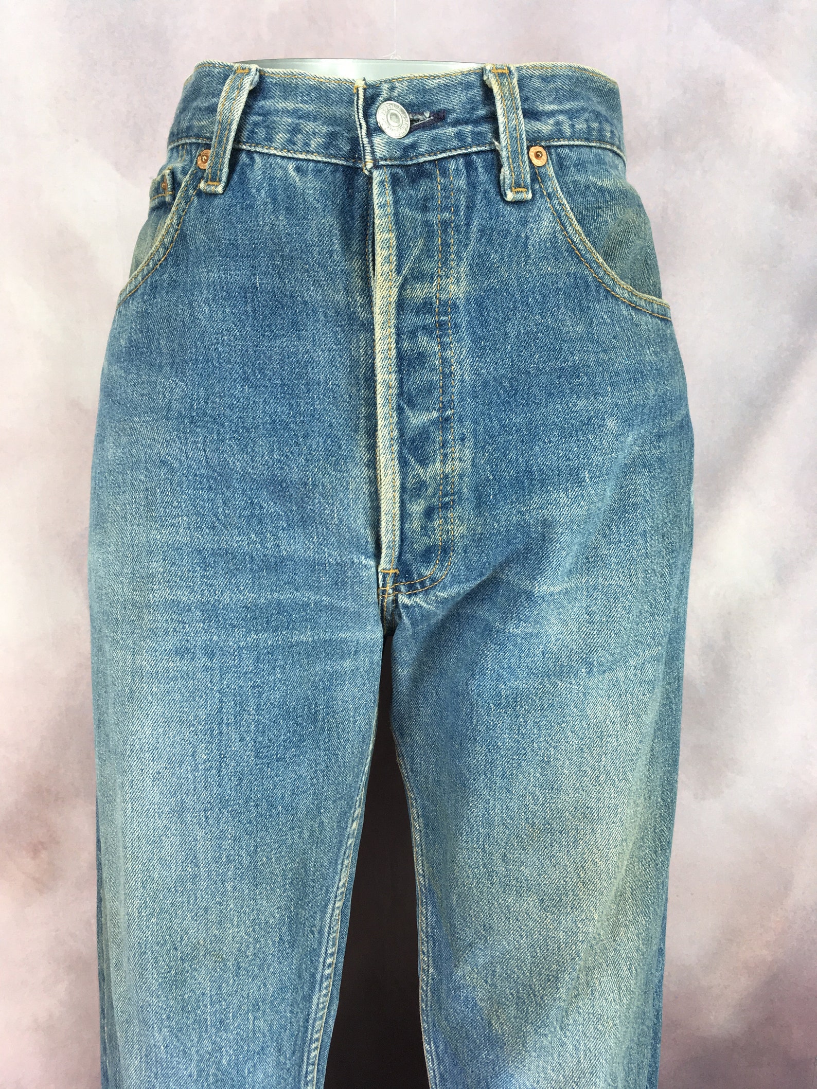 Waist 32 inch Vintage Levi's 550xx Jeans Blue Wash Made In | Etsy