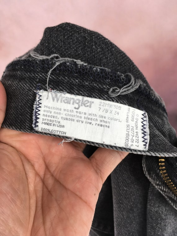 WRANGLER Waist 27 Inch Vintage Black 