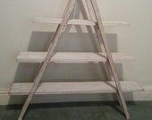 Vintage 3Tier home ladder shelving storage display unit bookcase stand plant shelf