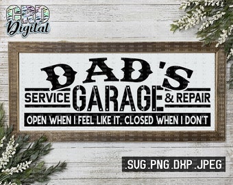 Download Dads Garage Svg Etsy