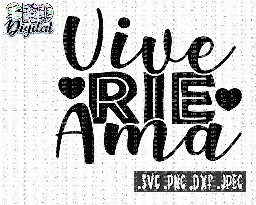 Spanish svg Vive Rie Ama svg Spanish quote svg Spanish Etsy