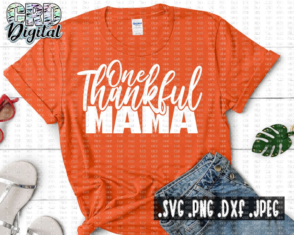 Download One Thankful Mama svg Thanksgiving svg Merci svg Cute ...