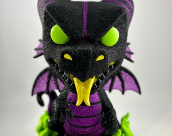 Maléfica con purpurina de 10" como Dragón Funko Pop