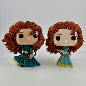 Glitter Merida Funko Pop Bundle | Brave Movie | Disney Gifts | Disney Princess | Funko Pop Customs |