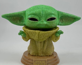 Glitter Grogu Funko Pop: Custom Star Wars Collectible