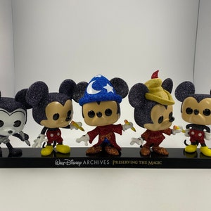 Glitter  Mickey Mouse Funko Pop 5-Pack | Disney | Funko Pop | Disney Gifts | Mickey Mouse | Custom | Limited Edition | Glitter |