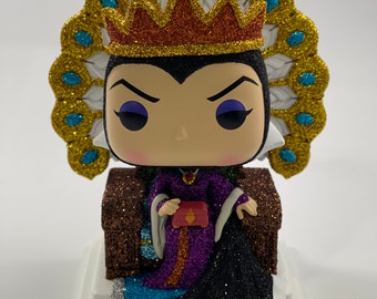 Custom Glitter Evil Queen on Throne Funko Pop