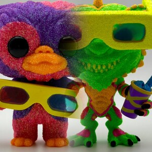 Glitter Blacklight Stripe & Gizmo Funko Pop