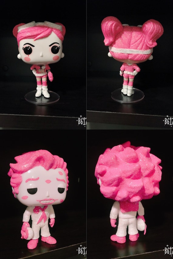 Diamond Harley Quinn/joker Pink/white Funko Etsy