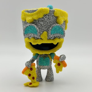 Glitter Gir Eating Pizza Funko Pop | Gir | Invader Zim | Gifts | Custom |