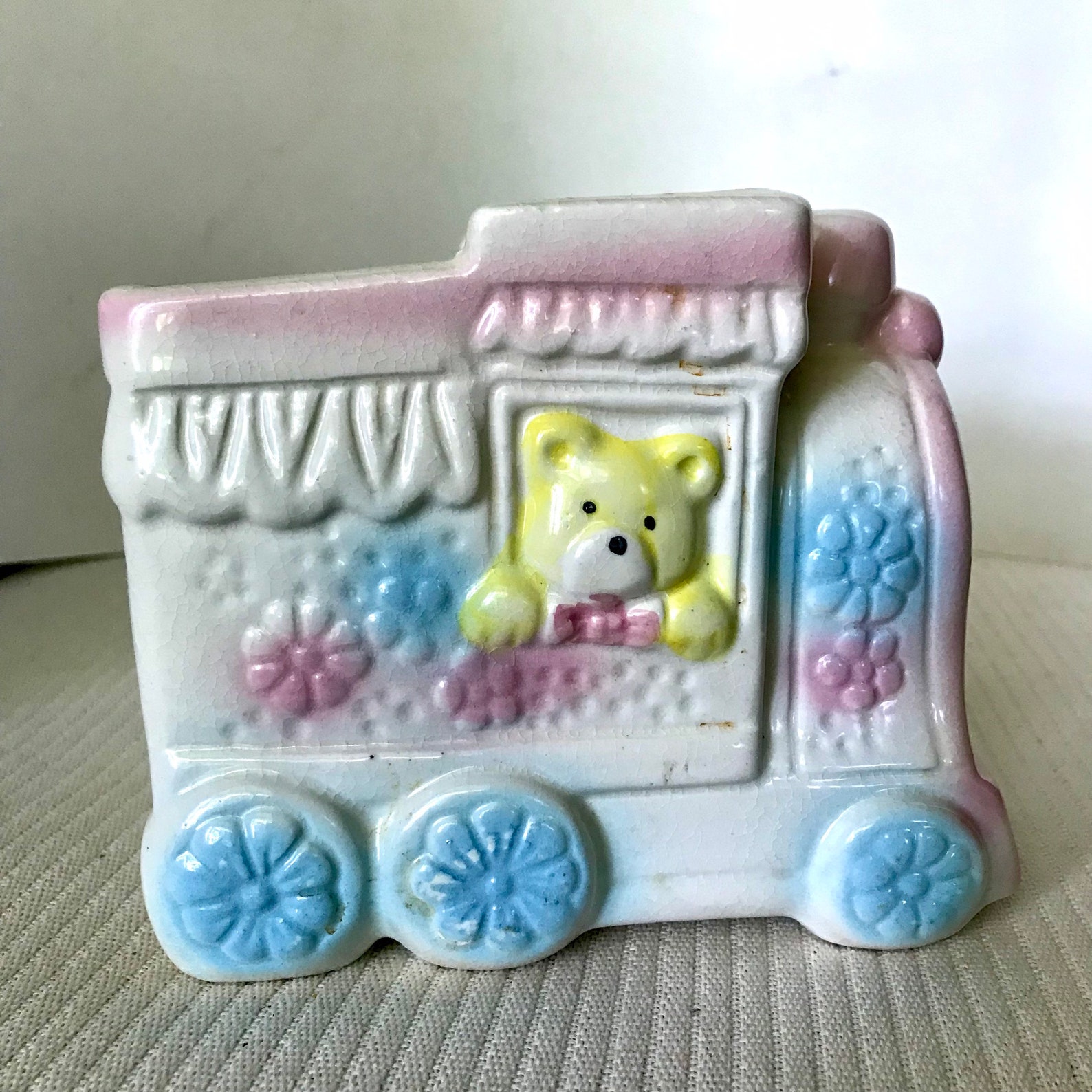 Vintage Baby Planter/napco Baby Planter/train Baby Etsy