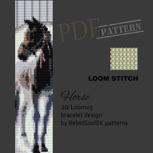 Bead Loom Patterns Horse Etsy