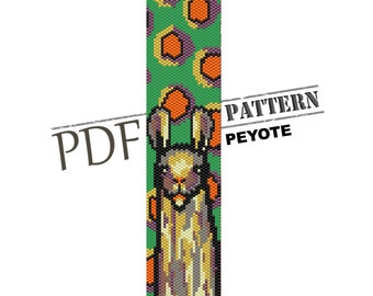 Alpaca bead pattern, pdf pattern, seed bead pattern, llama pattern, miyuki pattern, peyote stitch, alpacas peyote, pattern for peyote