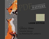 Red Fox Loom: Miyuki Seed Bead Pattern (PDF Pattern)