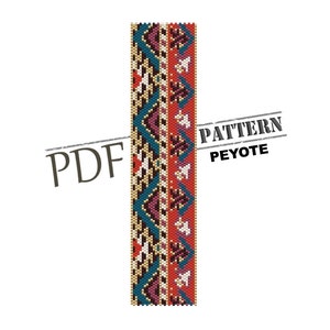 peyote stitch, instant download, geometric pattern, bracelet pattern, pdf pattern, seed bead pattern,