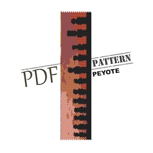 Easter island 2 seed bead pattern, architectural peyote design, travel peyote, pdf, miyuki pattern, pattern for peyote