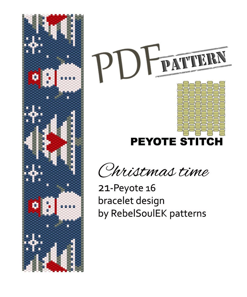 Christmas Tree Pattern Pdf Pattern Seed Bead Pattern WINTER - Etsy