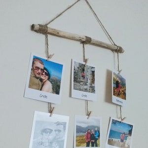 Photo or Message Driftwood Board / Polaroid Display / Photo Holder / Photo Wall Hanging image 2