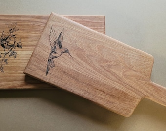 Oak Chopping Board, Personalised Chopping Board Gift, Solid Wood Chopping Board, Chopping Board Engraved
