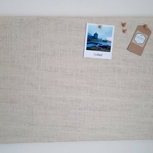 Cork Board Off White Hessian Covered, Wedding Decoration Table Plan, Fabric Push Pin Notice Memo Vision Board, Fabric Bulletin Board
