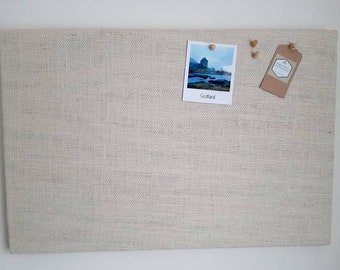 Hessian Cork Board: Off White Fabric Bulletin Board, Wedding Table Plan