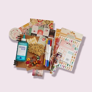 Journal Starter Kit Aesthetic Journal Supplies Scrapbook Journal Set  Scrapbook Bundle 