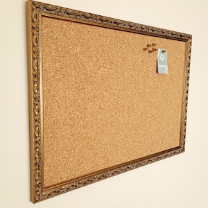 Ornate Framed Cork Board / Vintage Style Notice Board / Pinboard