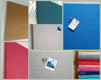 Custom Notice Boards, Cork Boards, Large Fabric Pinboards, Family Noticeboard, Office Message Board, Handmade Pinboards, Vision Board