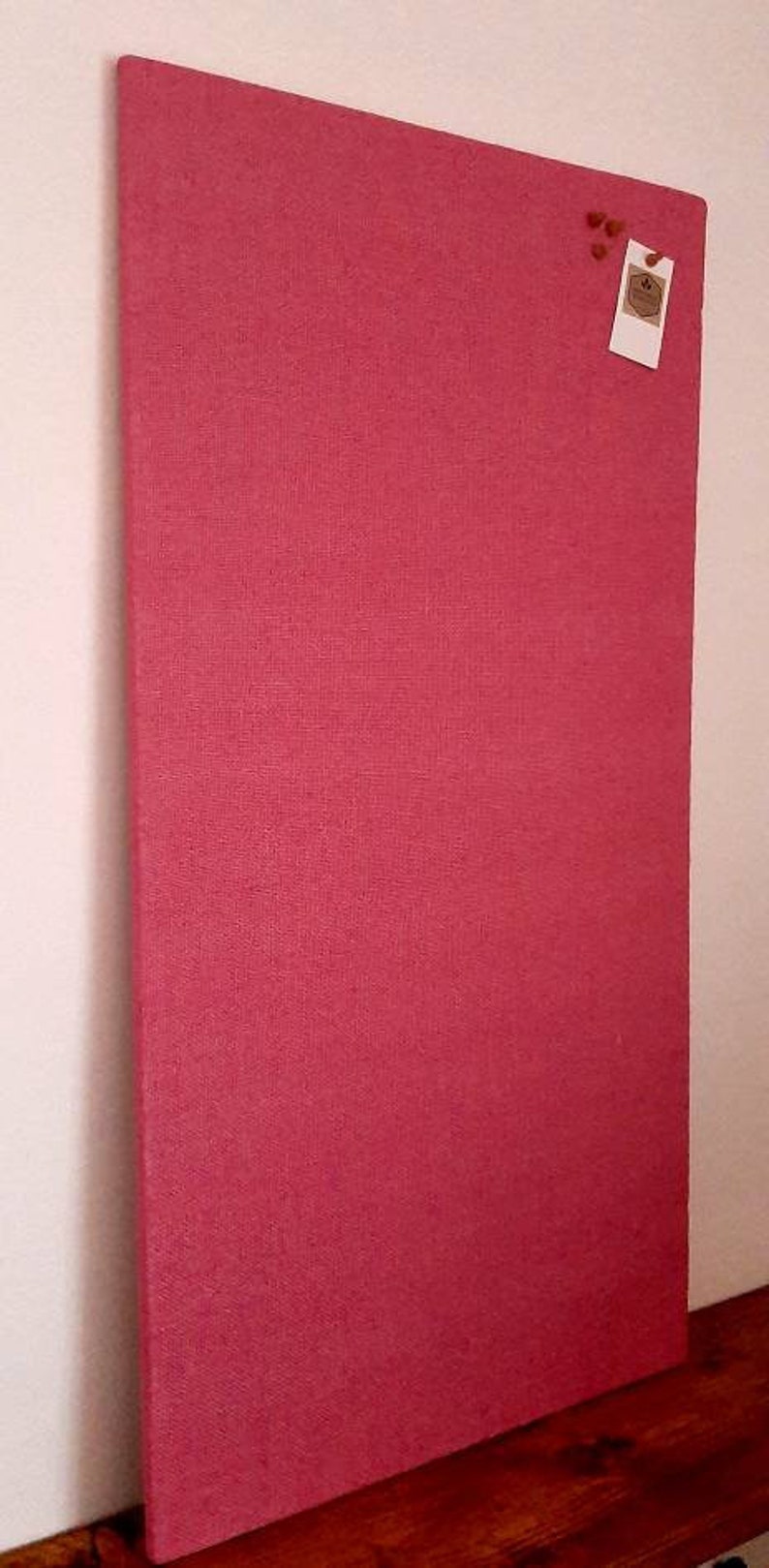 PINK Notice Board Hessian Covered Cerise Pink Pinboard Etsy