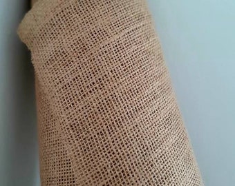 Hessian Burlap Fabric: 54" Wide, 10oz Jute for Crafts & Sewing