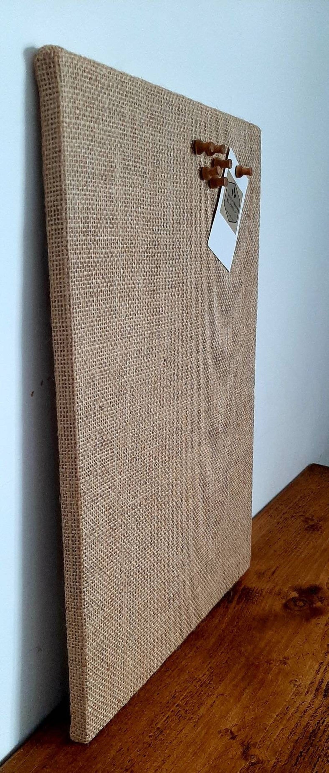 Brown Cork Board for Wall Fabric Pin Board for Kitchens Etsy