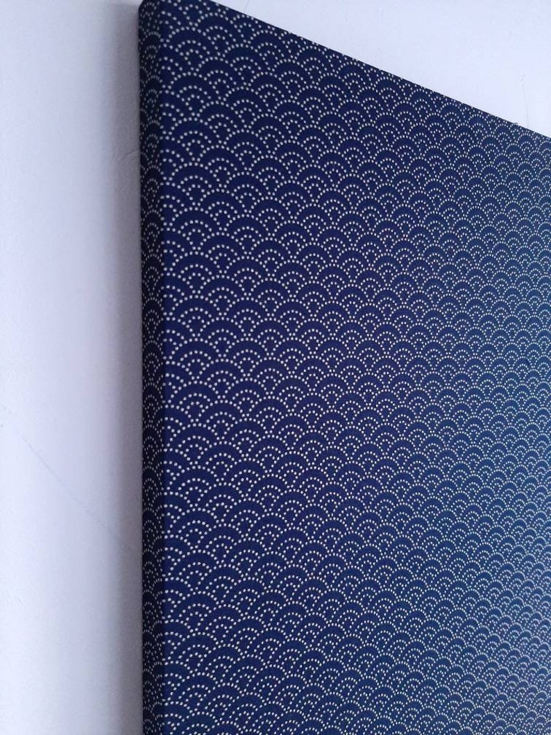 Bulletin Notice Board Navy Fabric Covered Cork Office Board Etsy UK