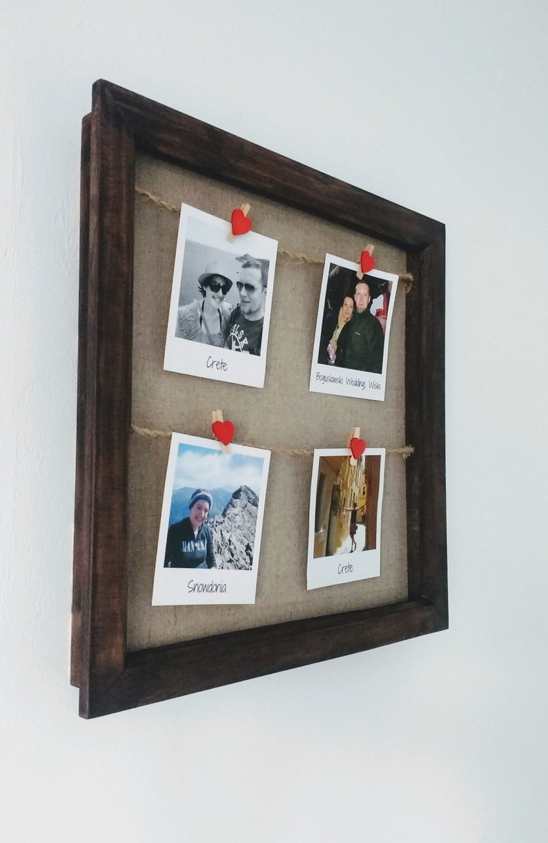 Wooden Peg Photo Frame