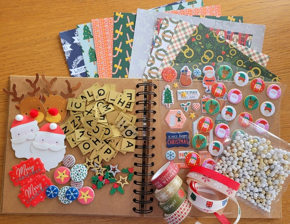 Ensemble de scrapbooking de Noël pour enfants, travaux manuels de