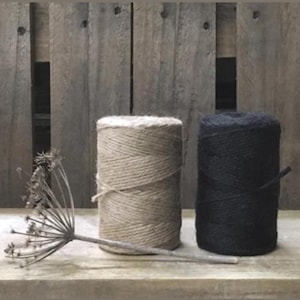 Black Jute String: Gift Wrapping Rustic Twine