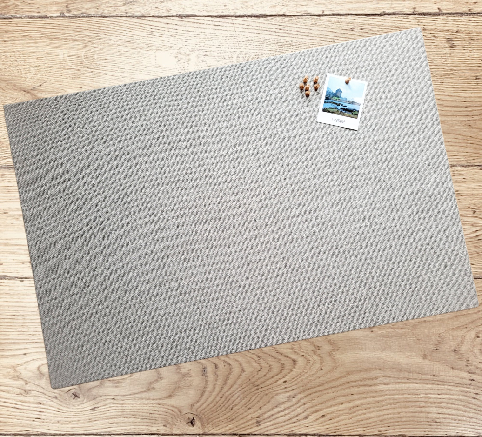 Custom Pinboard Light Grey Fabric Pinboard: Hessian Bulletin Board for Office - Etsy