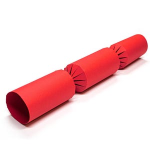 Red Christmas Cracker Board: Make Your Own Crackers, Set of 6