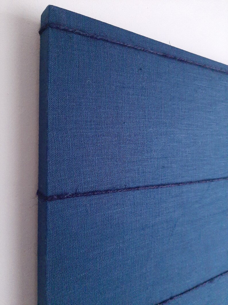 Peg & String Navy Fabric Pin Board / Polaroid Display / Fabric Etsy UK