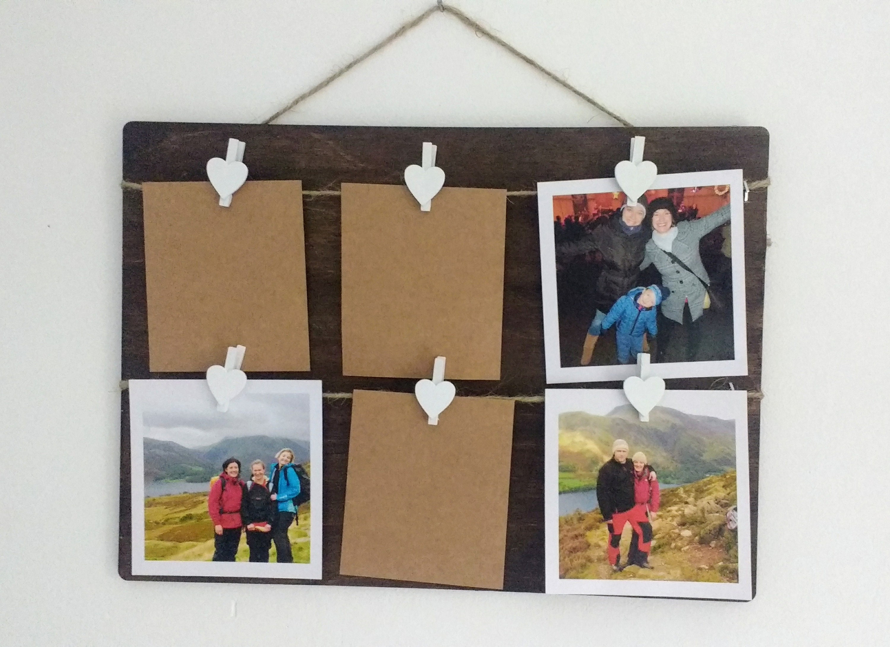 Photo or Message Driftwood Board / Polaroid Display / Photo Holder / Photo  Wall Hanging 