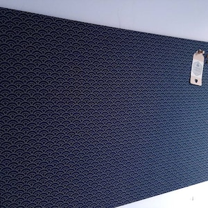 Bulletin Notice Board Navy Fabric Covered, Cork Office Board, Father&#39;s Day Gift, 40 x 60cm